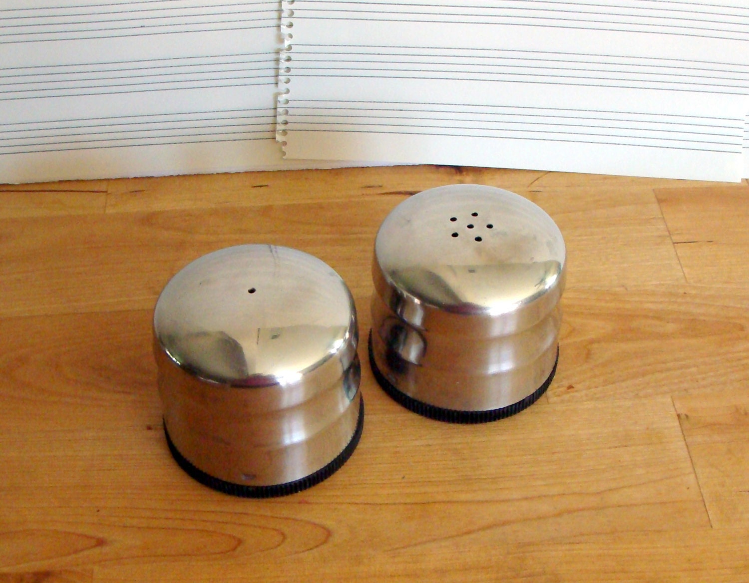 Stainless Steel Salt and Pepper Shakers