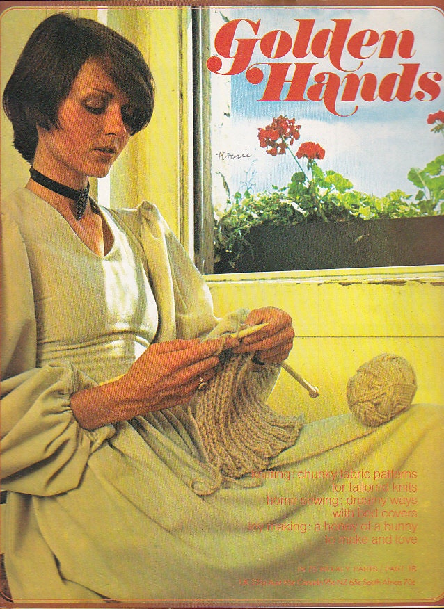Golden Hands Encyclopaedia of Knitting Dressmaking and Needlecraft Guide Part 18 1970s