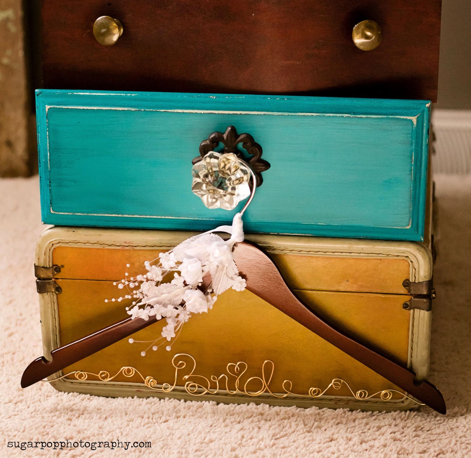 Engagement Gifts Bride Wedding Hanger, Wedding Dress Hanger With Flowers, Quality Bridal Accessories
