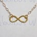 Infinity Love Necklace - 14K Gold Filled Hammered Wire