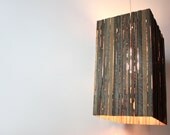 Rustic Pendant Light Fixture // Hanging Lantern // Reclaimed Barn Wood