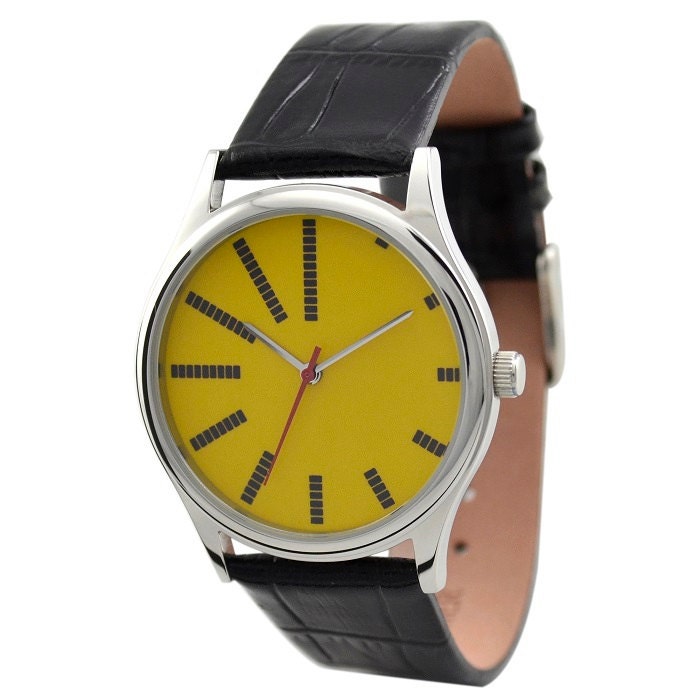 Dots tell time Watch (Yellow)
