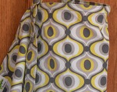 Michael Miller Citron Gray Feeling Groovy Nursing Cover