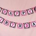 Pink Pirate Birthday Party - DIY PRINTABLE Happy Birthday Banner - Instant Download - design by venspaperie - PS831CA2e