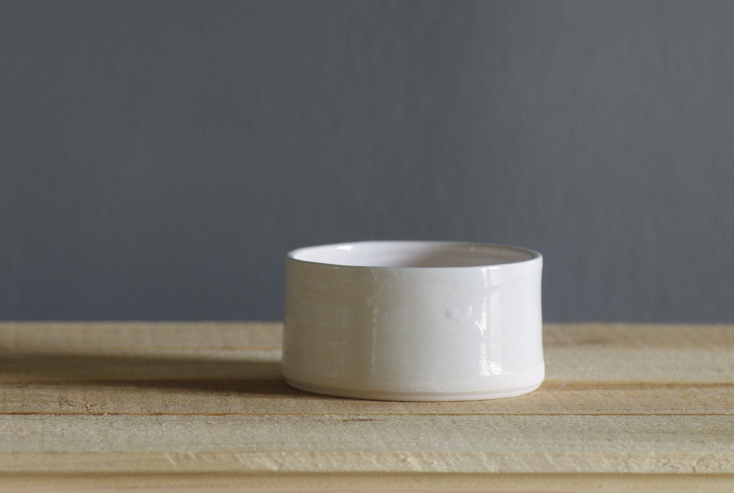 SECOND light pink / white salt cellar.