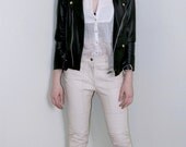 Skinny Leather Motorcycle Pants