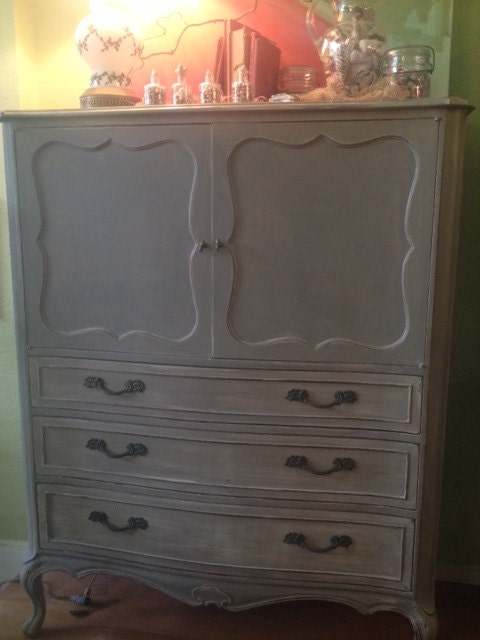 Shabby Chic Cottage Styled Tall Dresser