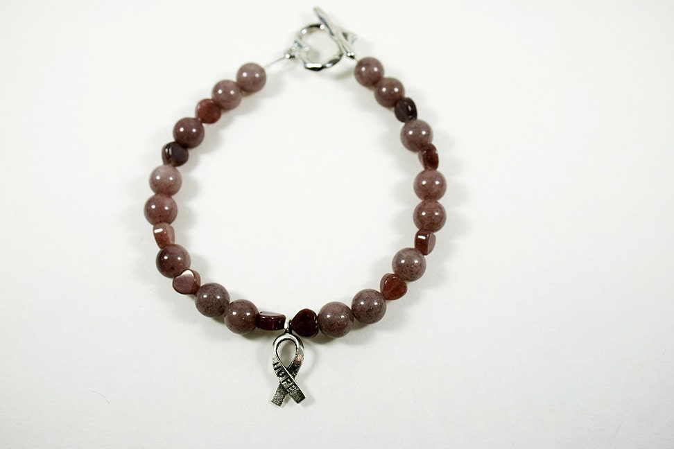 Anti-Gay Bullying Prevention and Awareness Purple Aventurine Healing Gemstone Bracelet