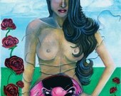 8x10 PRINT of Original Endometriosis Watercolor