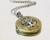 Gold Locket Tree of Life Celtic Lockets Gold and Silver Celtic Locket Necklace for Girlfriend, Sister, Daughter Graduation Gift