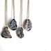 Black Geode Necklace, Agate, Druzy, Pick Your Favorite Stone