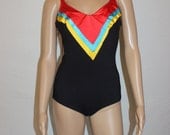 Vintage 70s Sirena Bathing Suit - Swimsuit - One Piece - Swimwear - Size 10