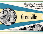Greenville Postcard Vintage 1928