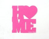 HOME door mat. Heart in your home. Welcome floor mat