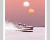 Star Wars Tatooine Inspired 13x19 Inch Graphic Print