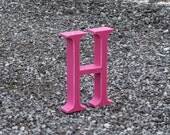 Wood Letters - Free Standing Distressed Wooden Letters - Alphabet Decor Letter H