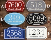 Engraved House Number Sign