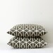 Charcoal pillow cover 20x20 - one new decorative dwell pillows case - sham - throw - white chain print