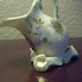 Miniature Limoge Gold and Floral Footed Pitcher