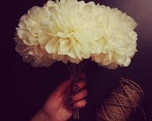 custom bridal bouquet // wedding bouquet // tissue paper flowers // ceremony // toss bouquet