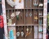 One of a kind - Jewelry Storage & Display. Earring holder.  Accessory Storage