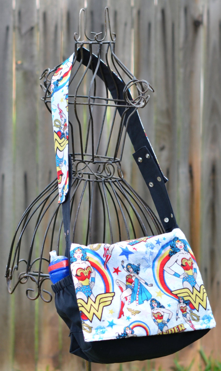 Diaper Bag -- Custom Comic Book Print -- Geek-a-bye Baby - Sci-Fi Geek - Handmade, Washable, DC, Marvel