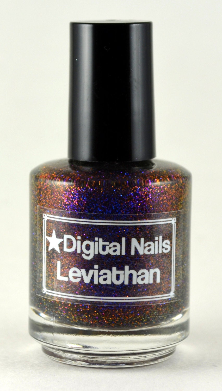 Leviathan: A Multicolored shifting glitter nail lacquer by Digital Nails