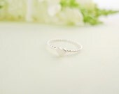 tiny heart ring in sterling silver 925