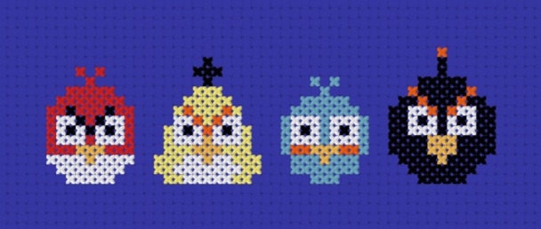 Angry Birds Cross Stitch PDF Pattern - Immediate Download from Etsy - Famous Game for iPhone & iPad