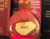Once Upon a Fantasy" Steampunk light up bottles- RUST