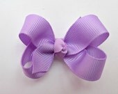 Light Orchid 2 Inch Hair Clip - Girls Hair Bow - Baby Girl Hair Bow- Solid Color Boutique Bow on Alligator Clip Barrette