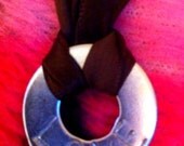 PERSONALIZED WASHER-Industrial Washer Necklace with Brown Ribbon