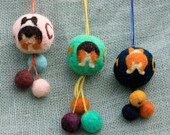 Corgi Mom - Rear View Mirror Ball (Pink)