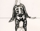 Halloween Candy overdose / print of an original illustration