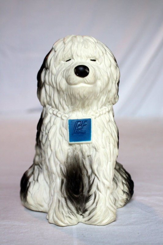 Vintage Pacific First Savings of Seattle Advertising Shaggy Dog Vinyl Figure Bank