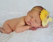 Baby Girl Headbands..Baby Headbands..Newborn Headbands..Sunny Headband..Yellow headbands..Photography Prop