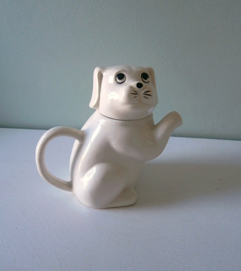 Vintage china Dog Teapot