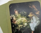 Vintage Greeting Card Friendship Valentines All Occasion Un Used With Envleope Green