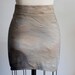 Space mini skirt - gold and grey Mars landscape, planets galaxy street fashion style - large