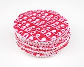 New mom accessory washable breastfeeding nursing pads reusable set of ten pink