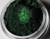 Absinthe - Black With Green Glitter - Mineral Eyeshadow