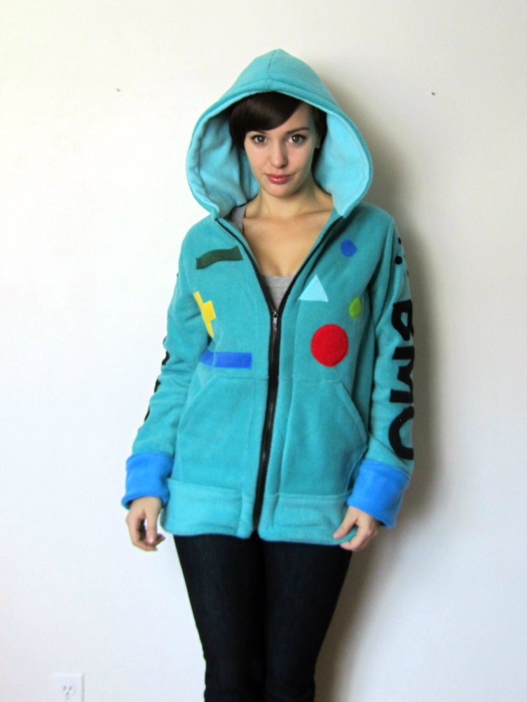 Beep Boop -- Handmade Anti-Pill Fleece Hoodie / Sweatshirt