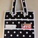 Batik Polka Dot Travel Tote Bag