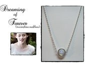 Twilight Inspired Bella Swan Dreaming of Forever Moonstone Necklace - Edward Cullen Breaking Dawn-Meadow
