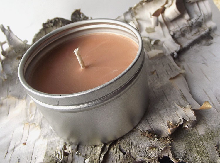 BACON scented Soy Candle Tin - Candle for Men -- 6 ounce Tin