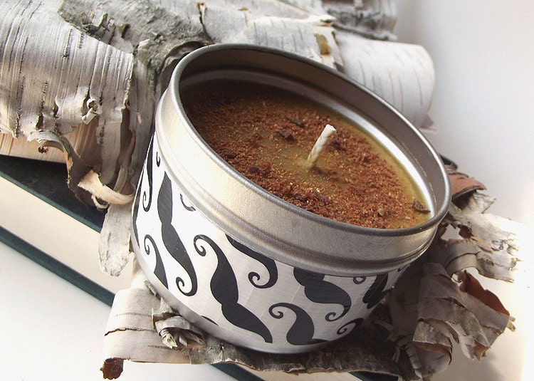 Coffee House scented Soy Candle - Hand Poured Soy Candle -- 8 ounce Tin