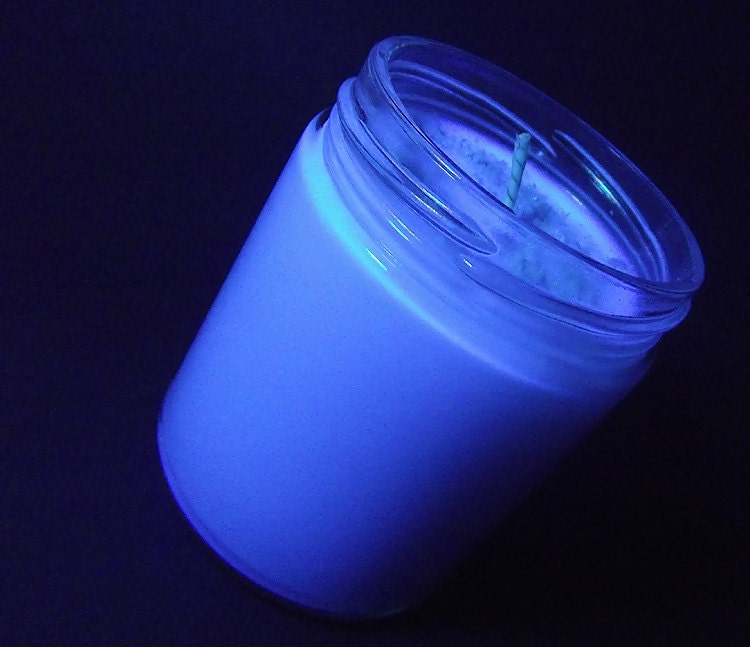 Cotton Candy scented Soy Candle - Fluorescent Soy Candle -- 8 ounce Jar