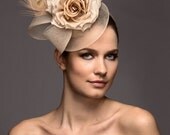 Bridal Headpiece, Peacock Cocktail Hat