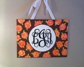 Hand Painted Monogram Canvas 12x16