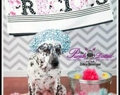 Scotty Dog Custom Personalized Beach or Bath Towel - Monogrammed Name Towel - Applique Towel - Baby Girl Gift - Shower Gift - Birthday